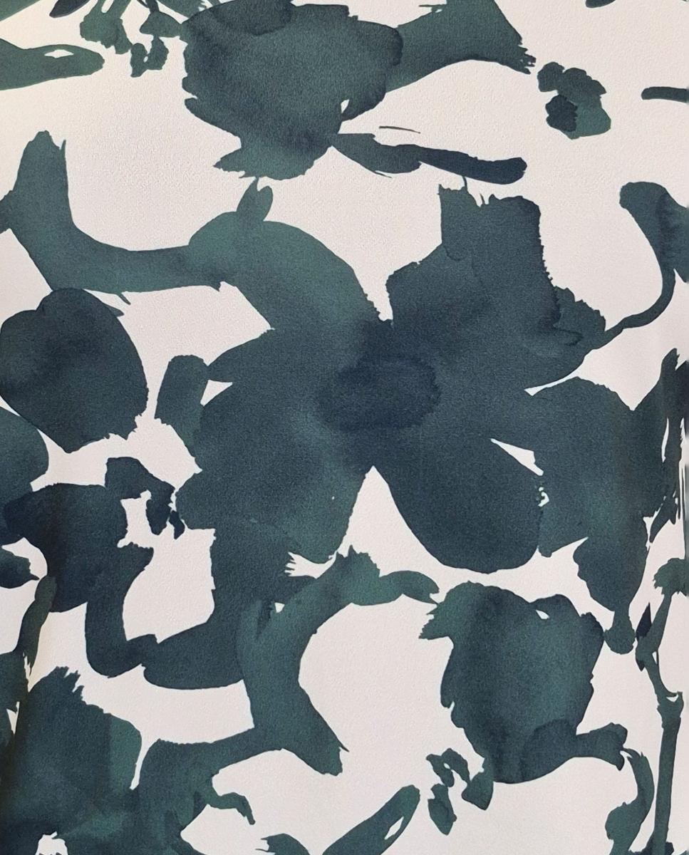 T-shirt estampada com manga comprida Verde-3