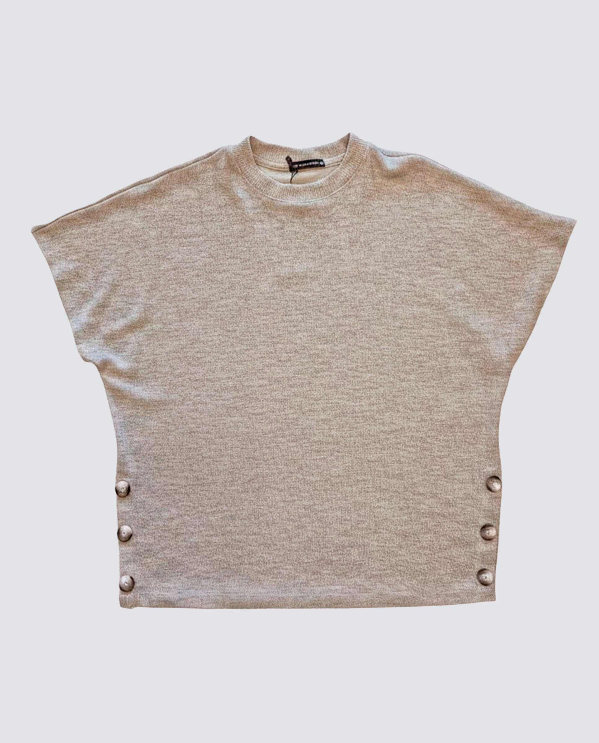 Poncho de mujer liso - Zermatt - Beige Beige-3