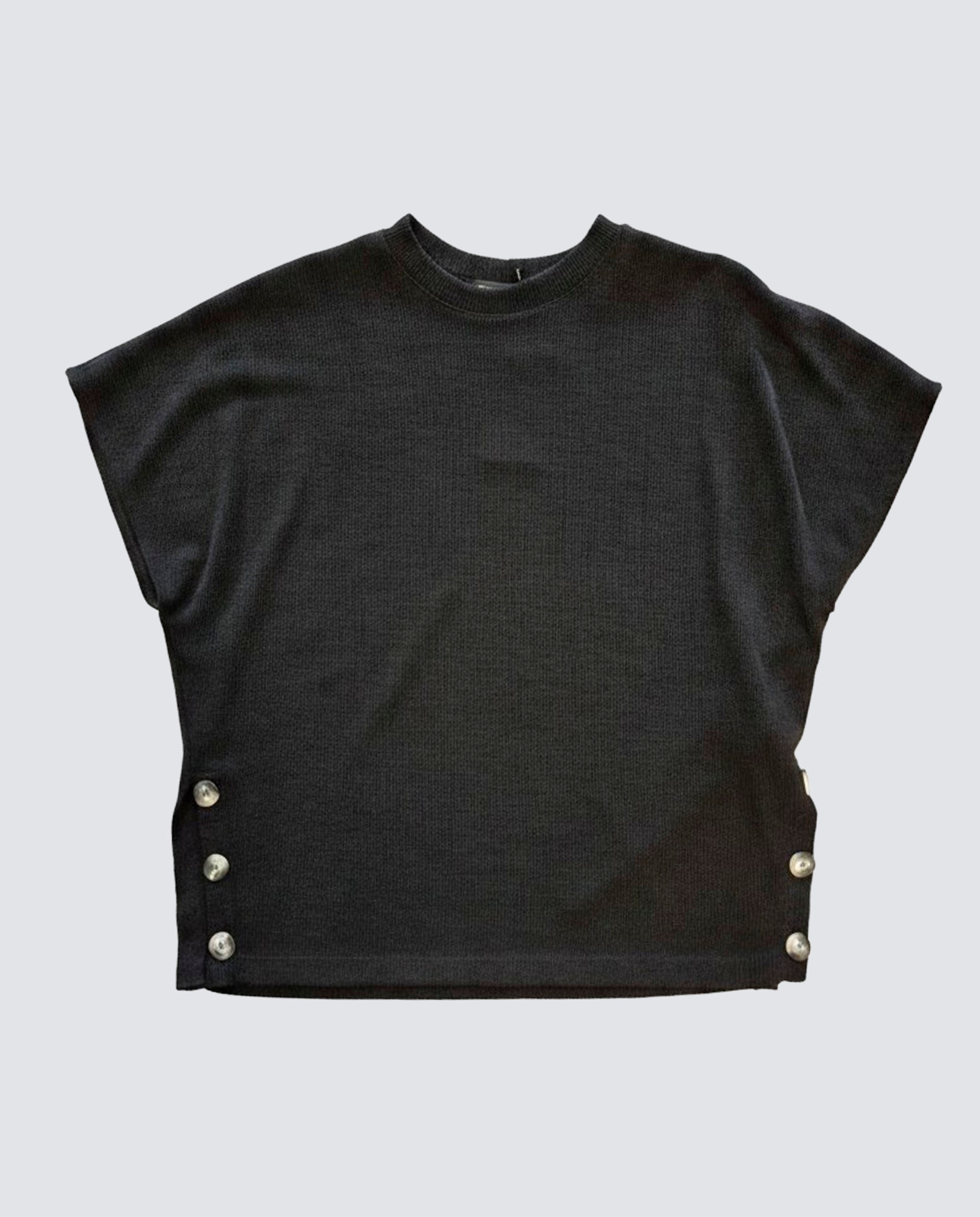Poncho de mujer liso - Zermatt - Negro Negro-3