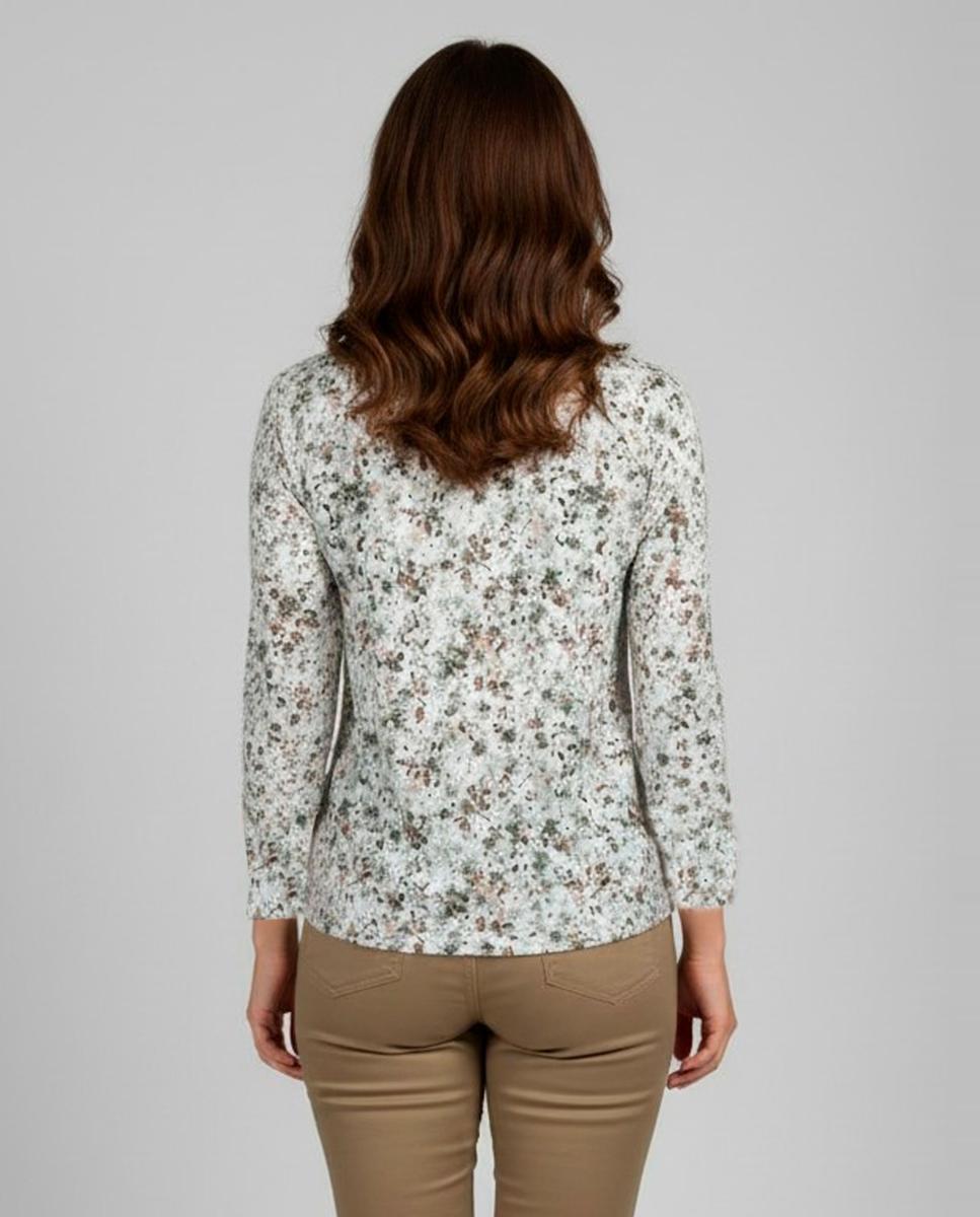 Camiseta de mujer estampada, manga 3/4 - Zermatt - Multicolor Multicolor-2