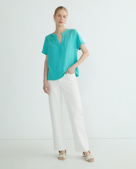 Imagen 0 de Blusa de mujer lisa manga corta