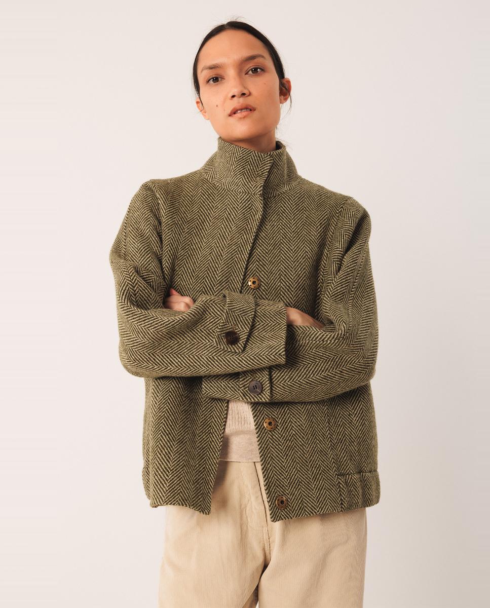 Imagem 0 de Sobretudo com Manga Comprida e Meia Gola