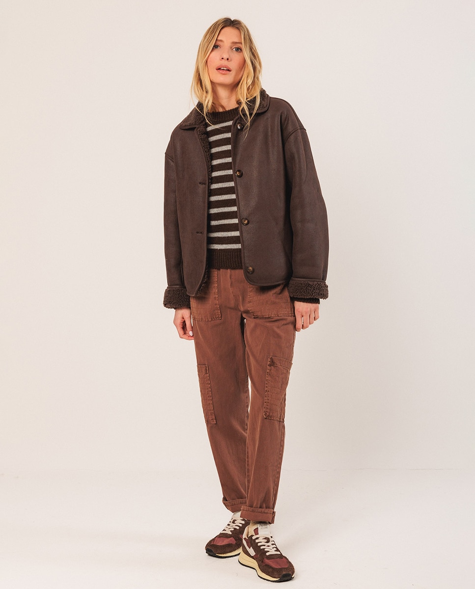 Imagem 0 de Sobretudo curto com manga comprida