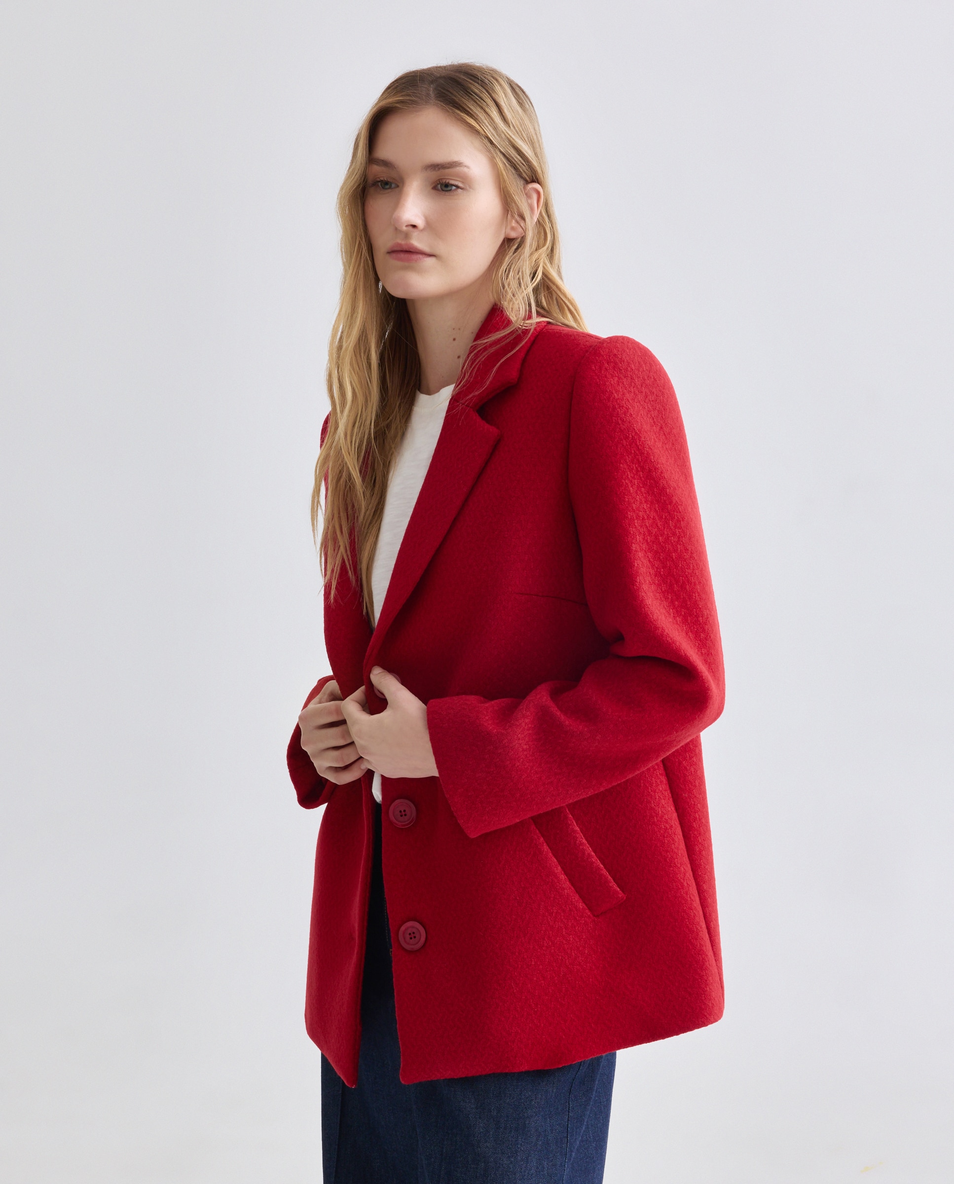 Imagem 0 de Sobretudo liso com manga comprida