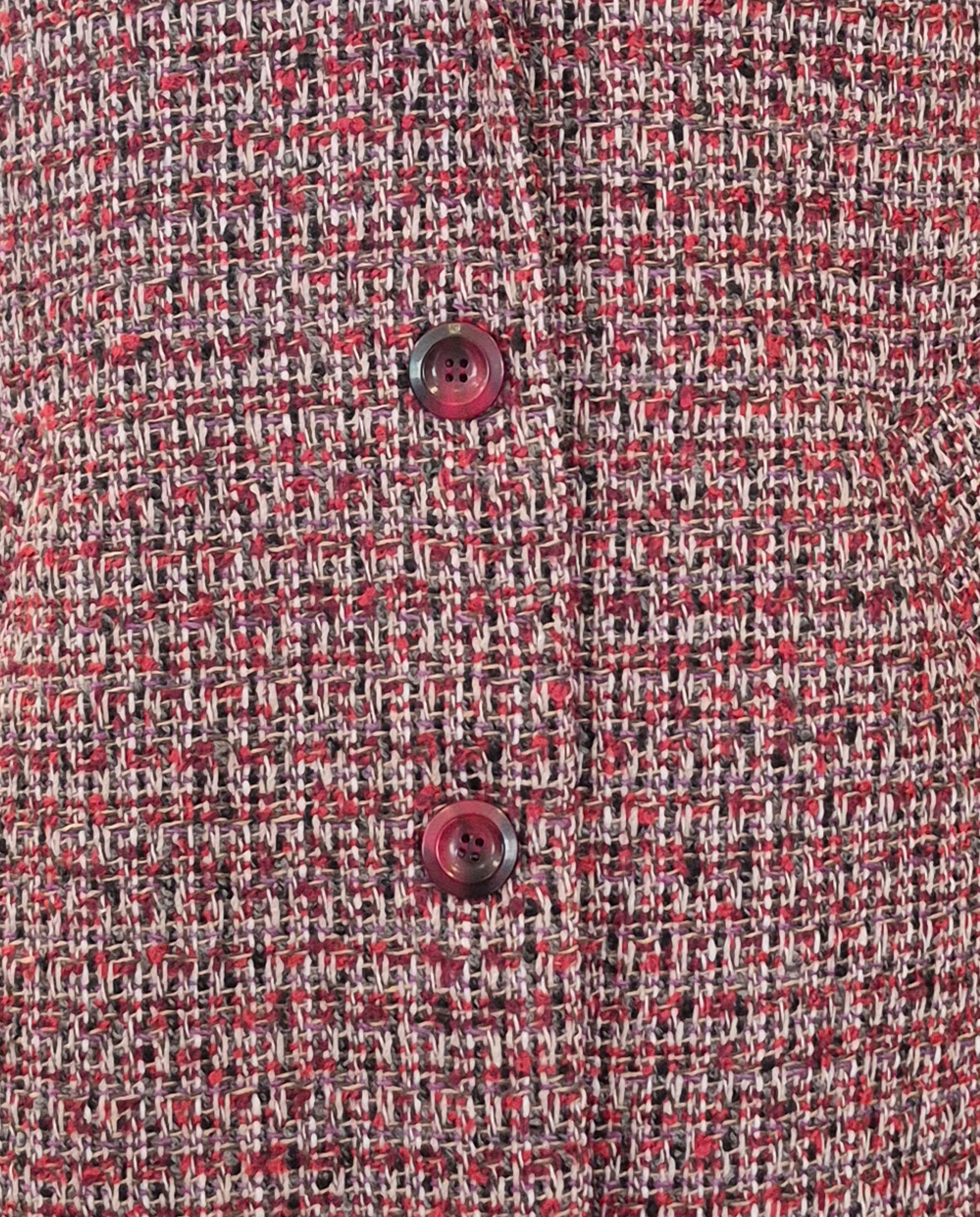 Sobretudo Chanel de Manga Comprida Vermelho-3