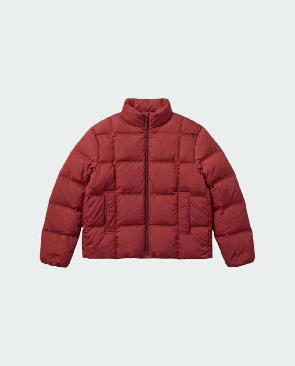 Plumífero de mujer corto cuello alto - Indi & Cold - Rojo Rojo-4