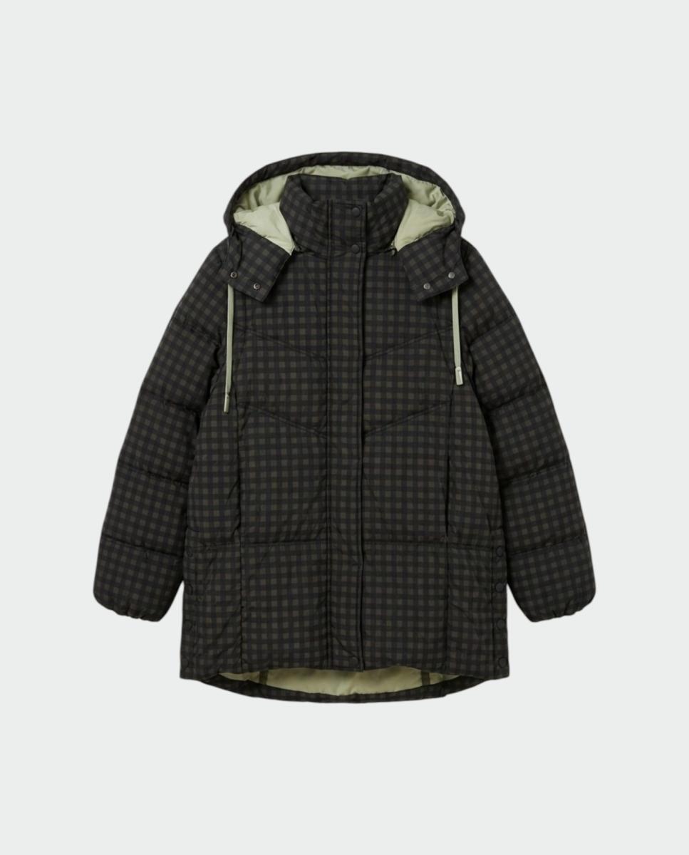 Plumífero de mujer multifunción estampado - Indi & Cold - Verde militar Verde militar-4