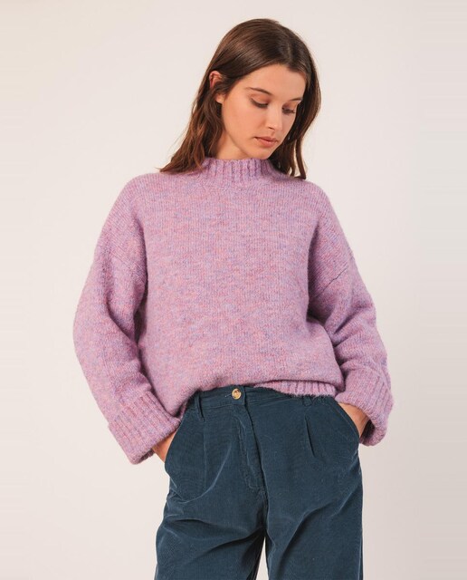 Imagen 0 de Jersey de mujer manga larga cuello perkins