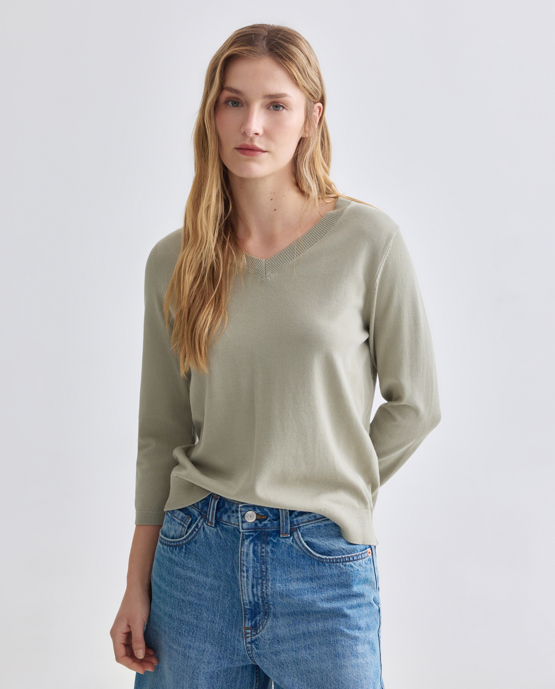 Imagem 0 de Camisola de malha lisa com manga comprida