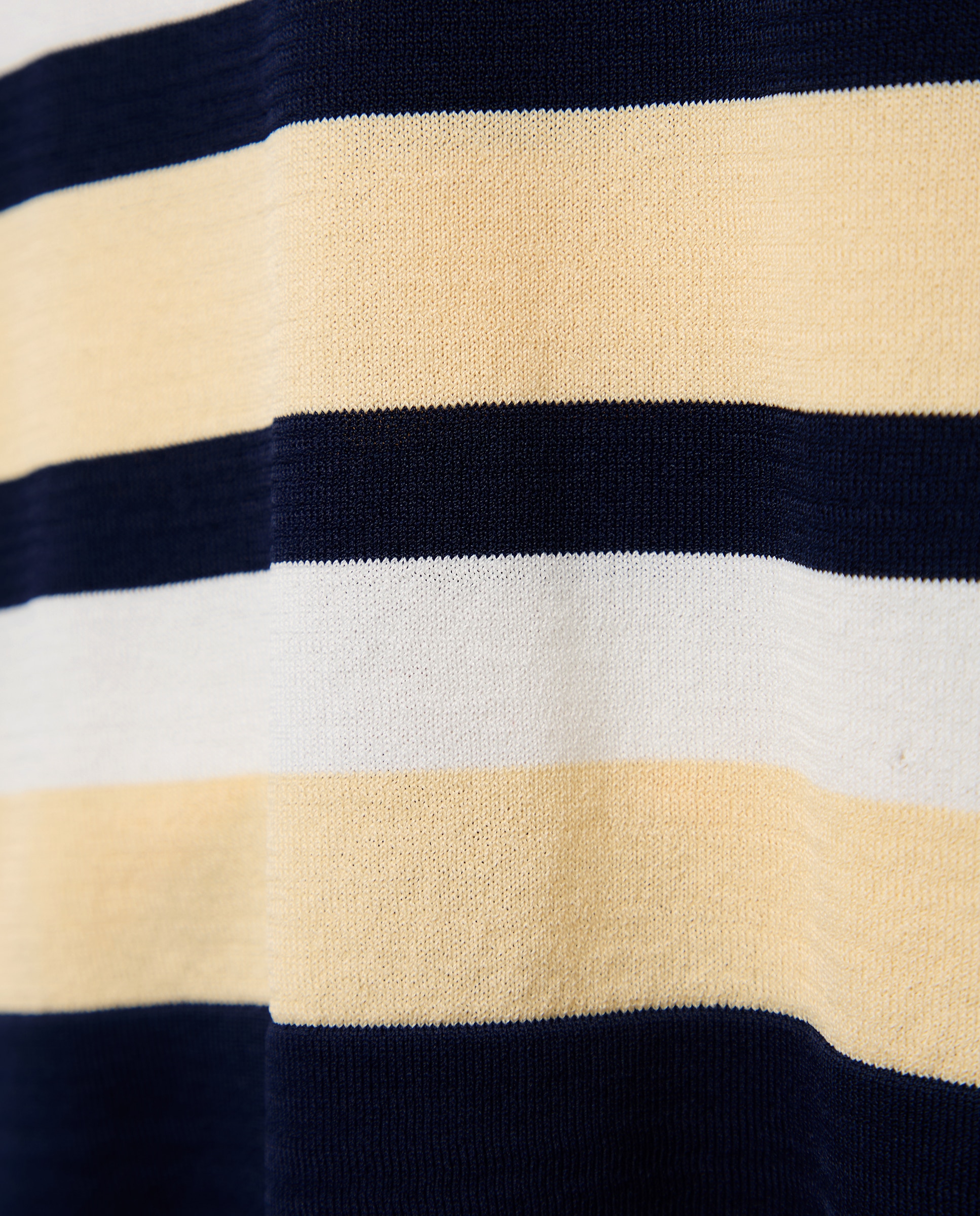 Camisola de malha às riscas com manga comprida Amarelo-5