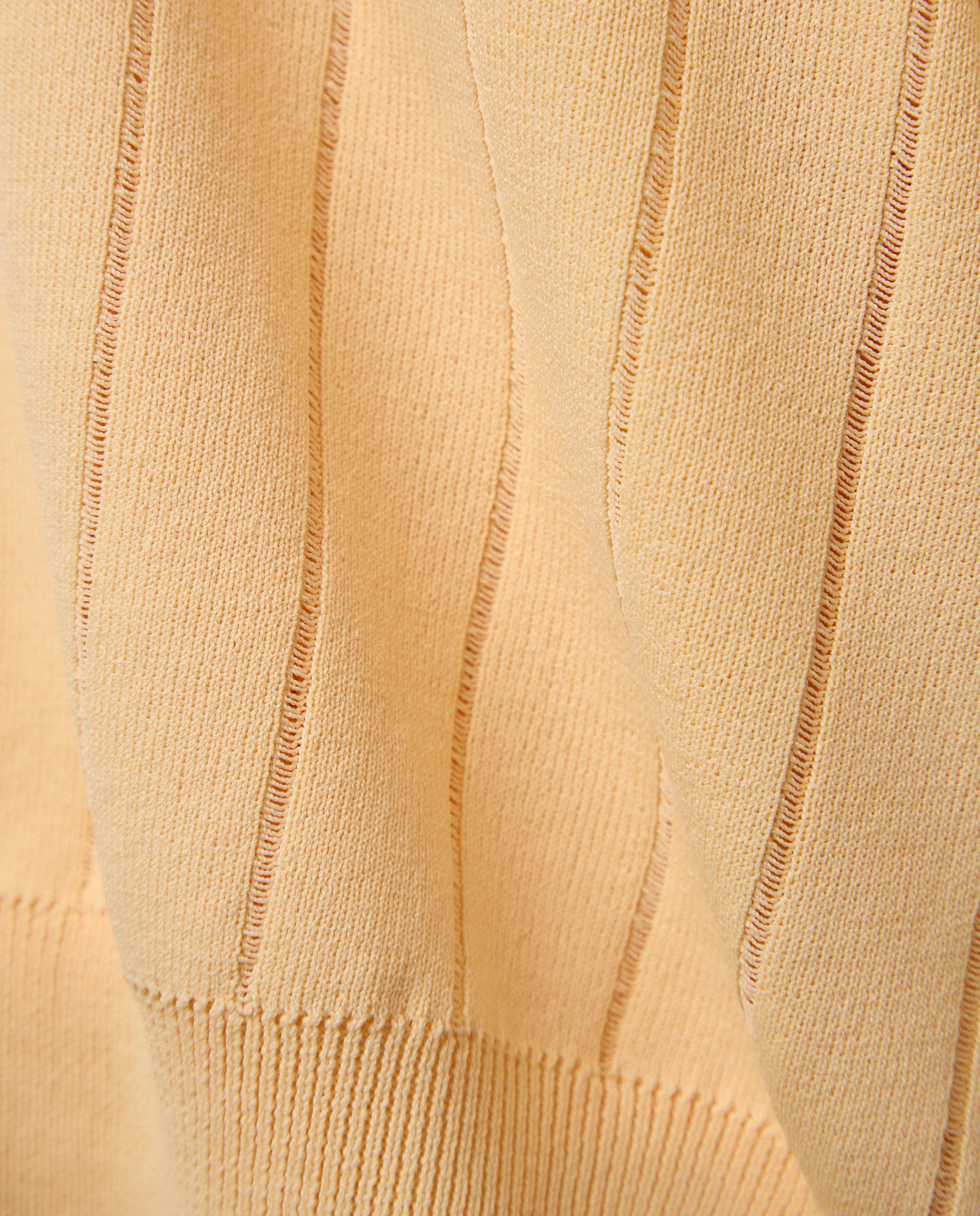 Camisola de malha lisa com manga curta Amarelo-5