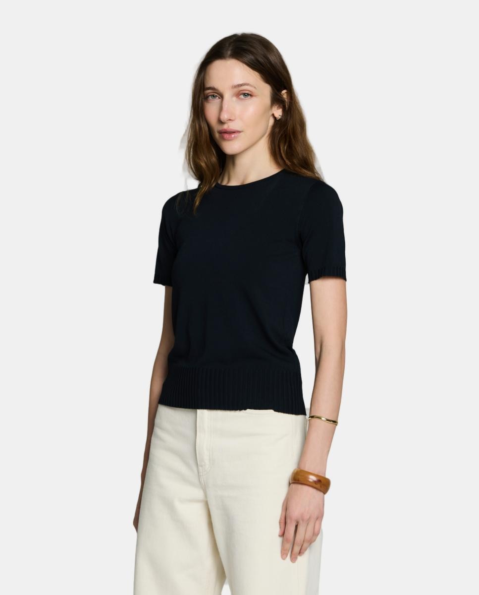 Jersey de mujer cuello redondo, manga corta - Escorpion - Amarillo Negro-1