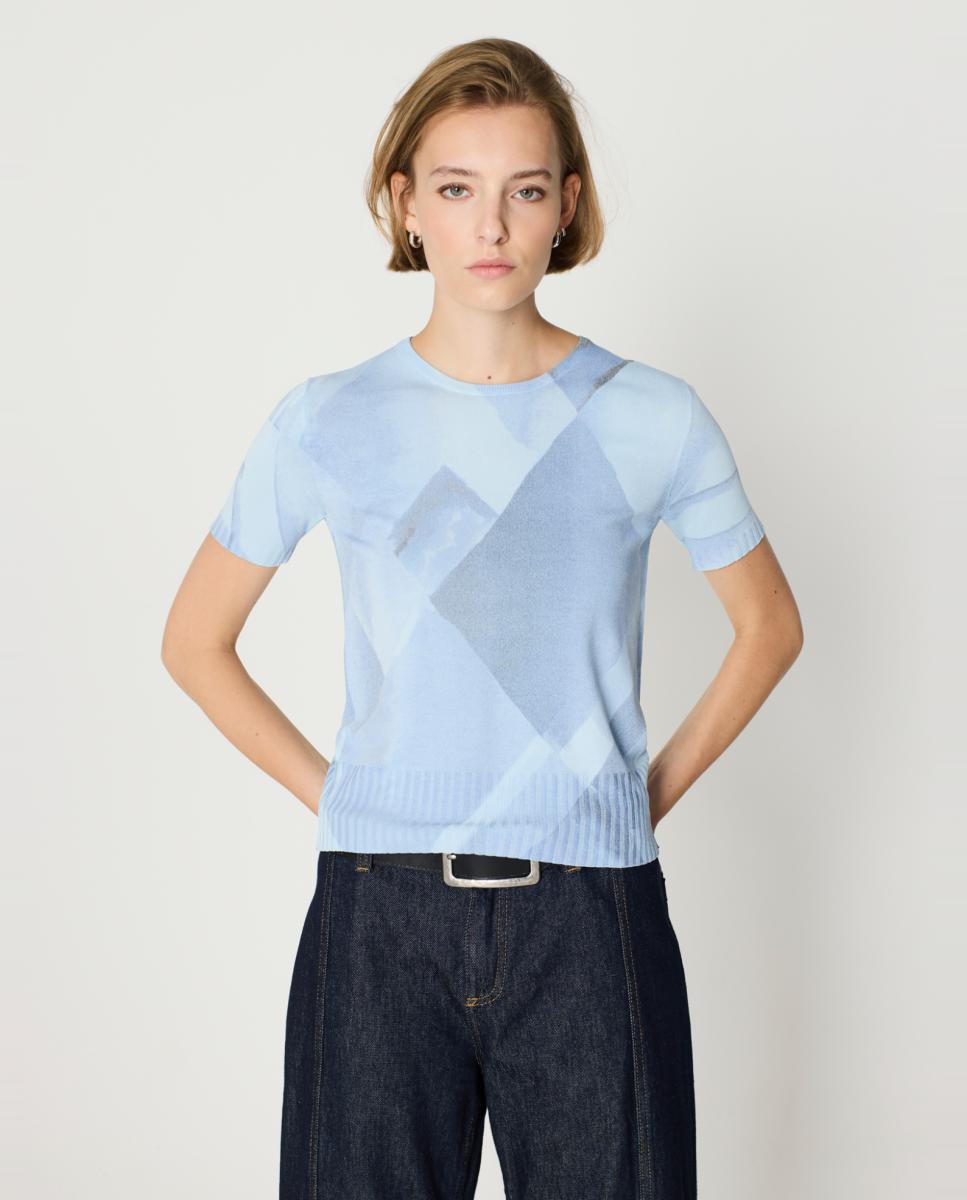 Imagem 0 de Camisola de malha de mulher com estampado