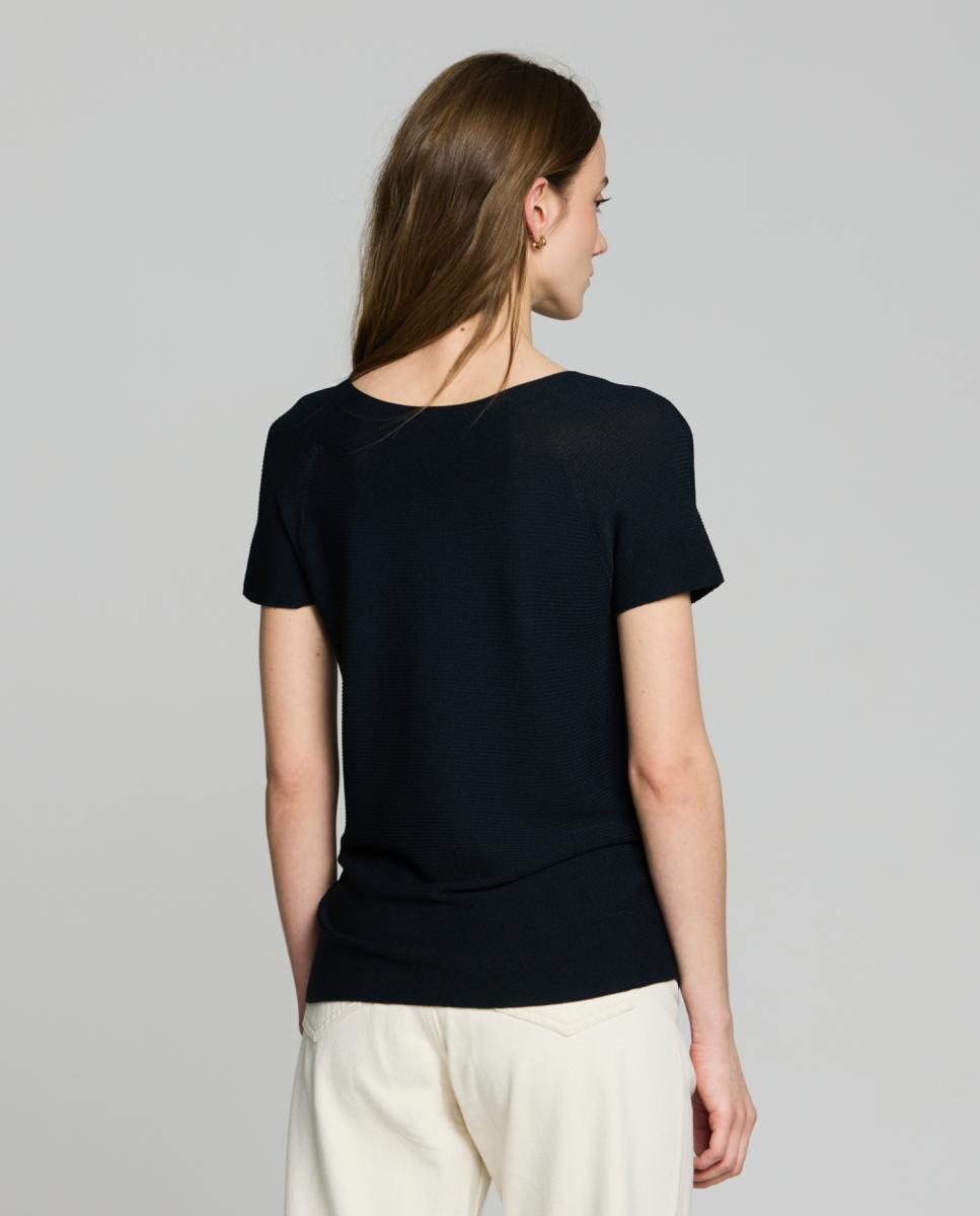 Jersey de mujer cuello barca y manga caída - Escorpion - Amarillo Negro-2