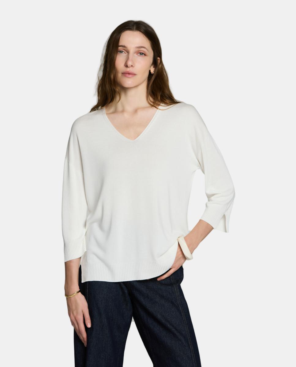 Escorpion - Jersey de mujer cuello pico y manga 3/4.
