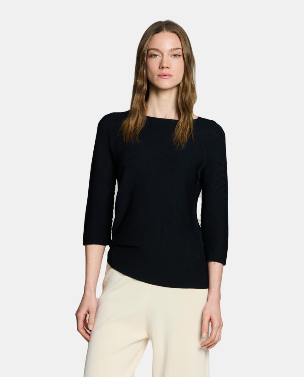 Jersey de mujer cuello barca manga ranglán 3/4 - Escorpion - Rosa Negro-1