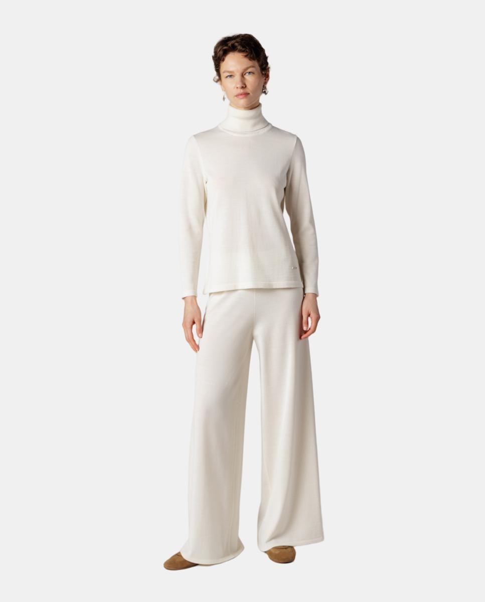 Imagen 3 de Jersey de mujer con cuello y corte entallado - Naulover - Crudo Crudo