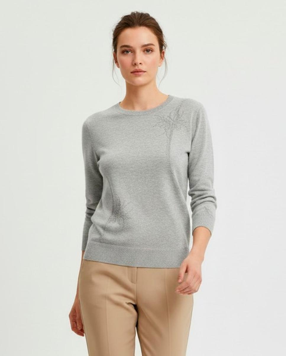 Imagen 1 de Jersey de mujer manga larga liso - Zermatt - Gris Gris