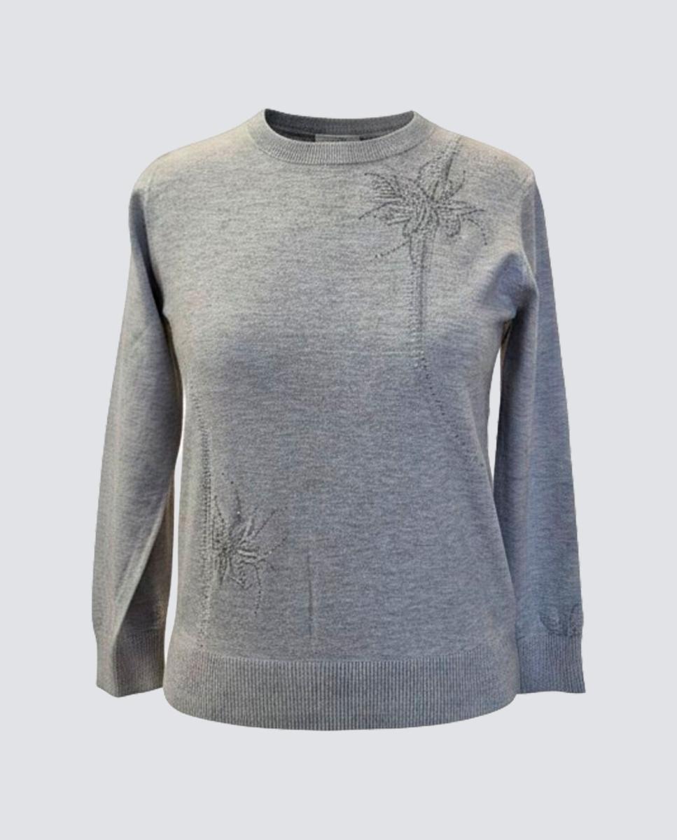 Imagen 3 de Jersey de mujer manga larga liso - Zermatt - Gris Gris
