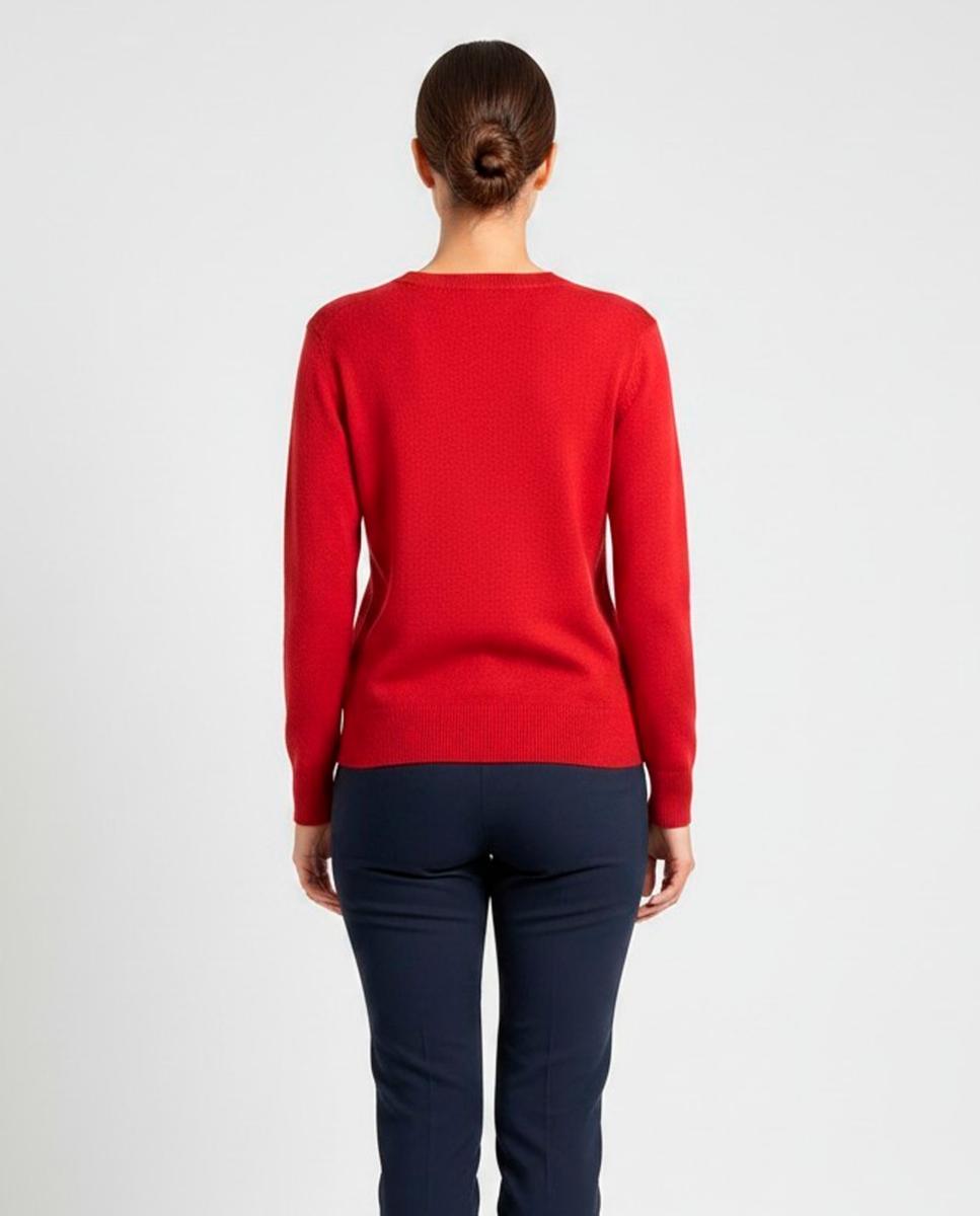 Imagen 2 de Jersey de mujer manga larga liso - Zermatt - Rojo Granate Rojo Granate