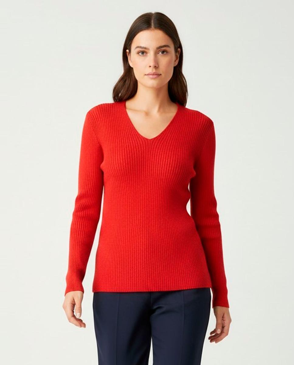 Jersey de mujer manga larga liso - Zermatt - Rojo Rojo-1