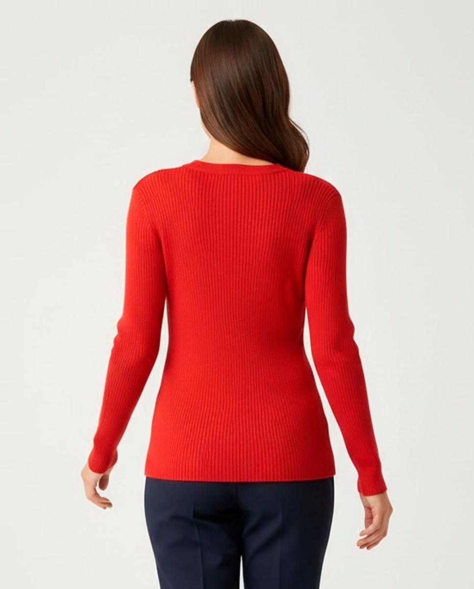 Jersey de mujer manga larga liso - Zermatt - Rojo Rojo-2