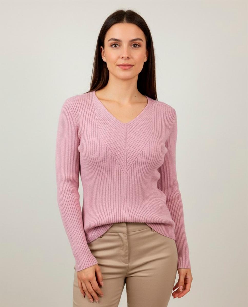 Jersey de mujer manga larga liso - Zermatt - Rosa Rosa-1