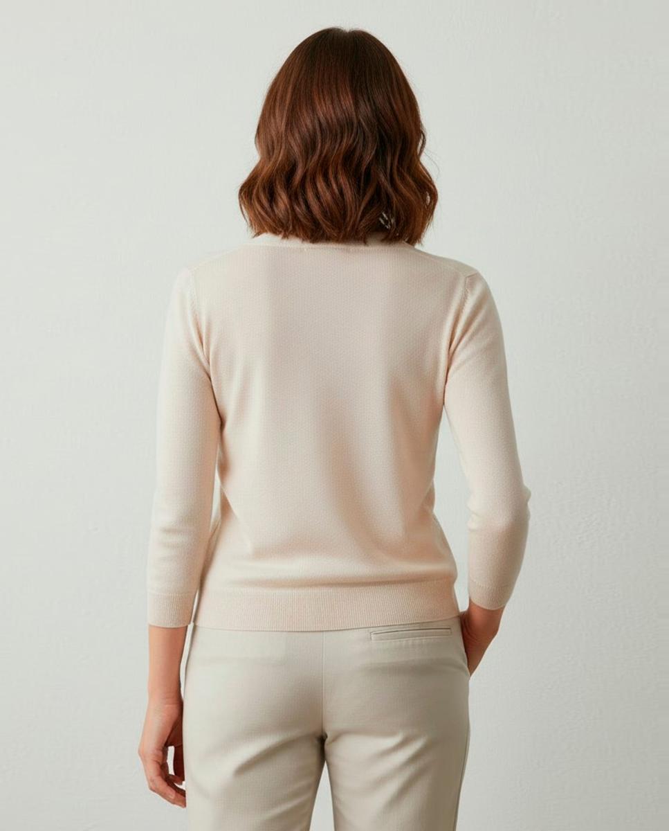 Jersey de mujer manga larga liso - Zermatt - Beige Beige-2