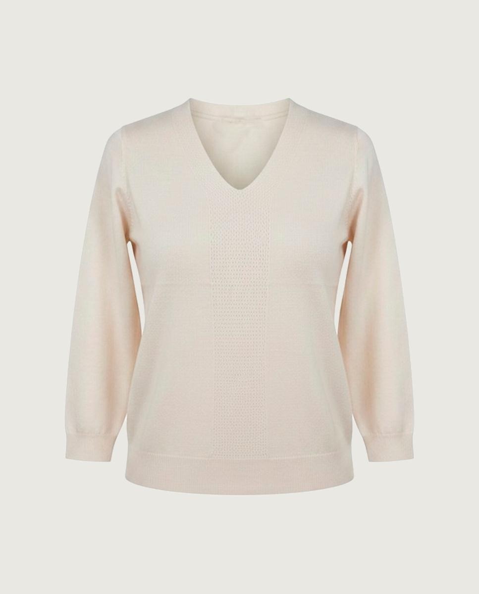 Jersey de mujer manga larga liso - Zermatt - Beige Beige-4