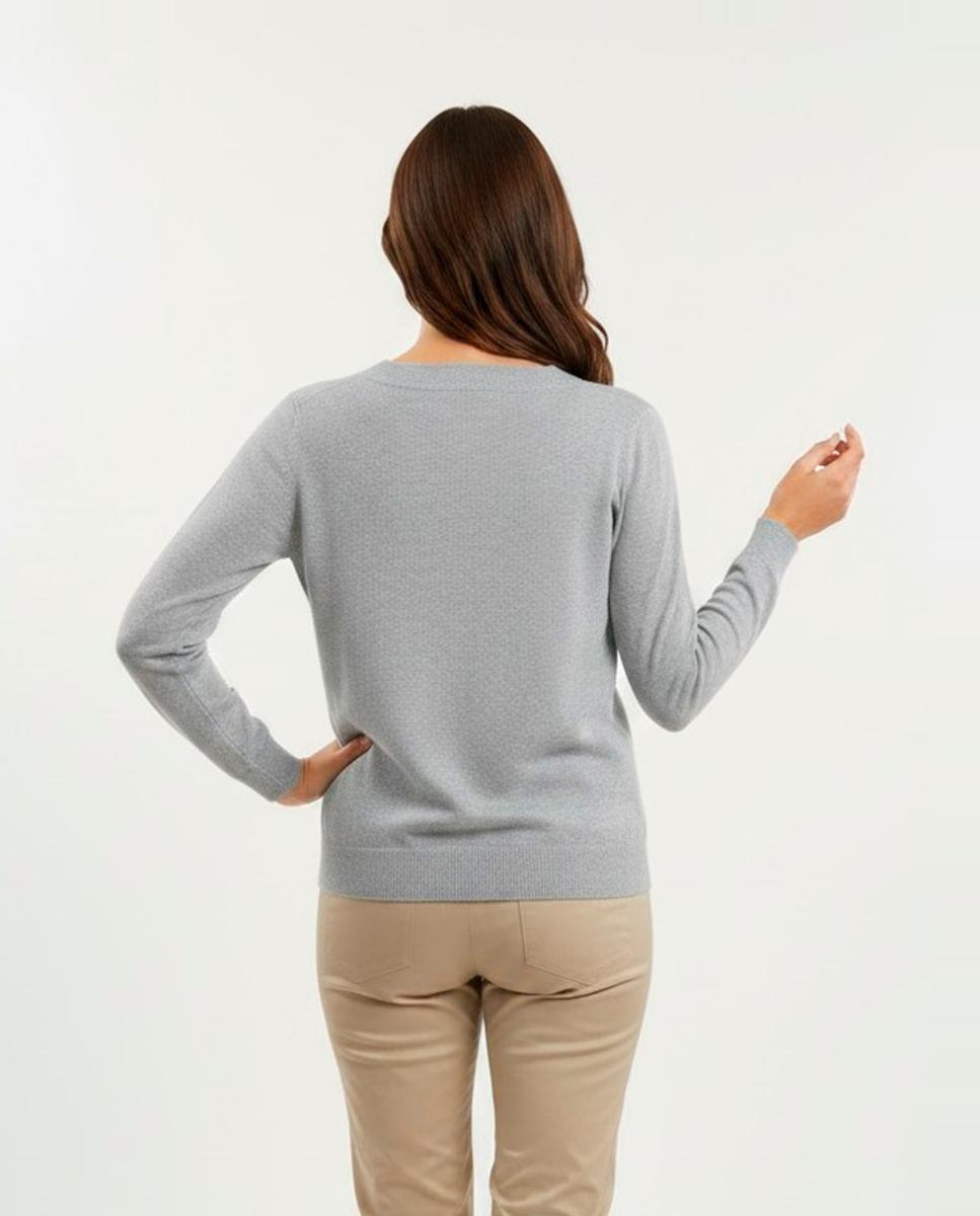 Jersey de mujer manga larga liso - Zermatt - Gris Gris-2
