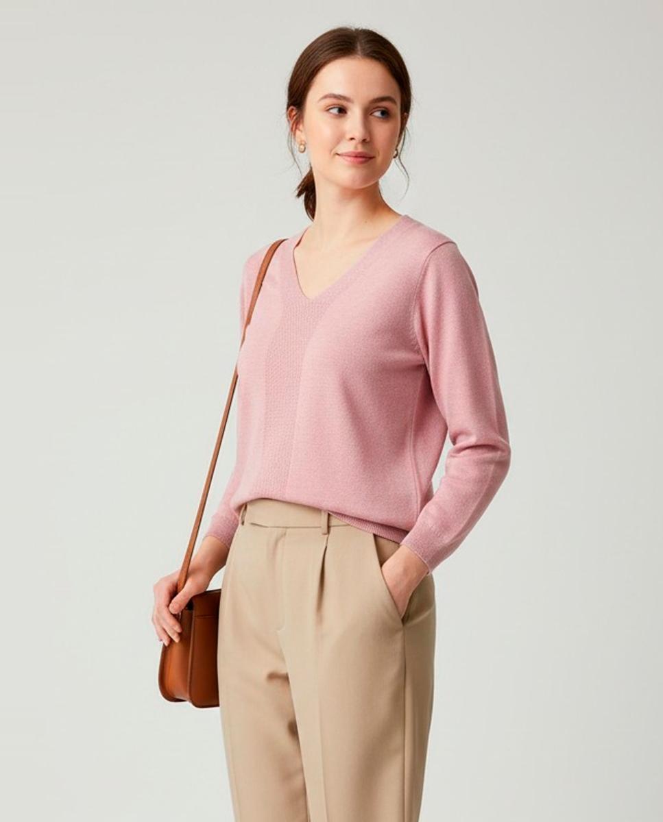 Jersey de mujer manga larga liso - Zermatt - Rosa Rosa-1