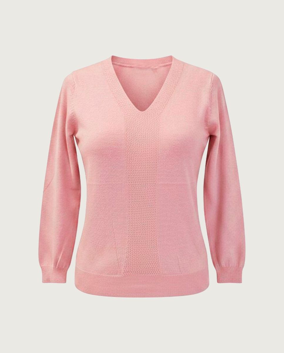 Jersey de mujer manga larga liso - Zermatt - Rosa Rosa-3