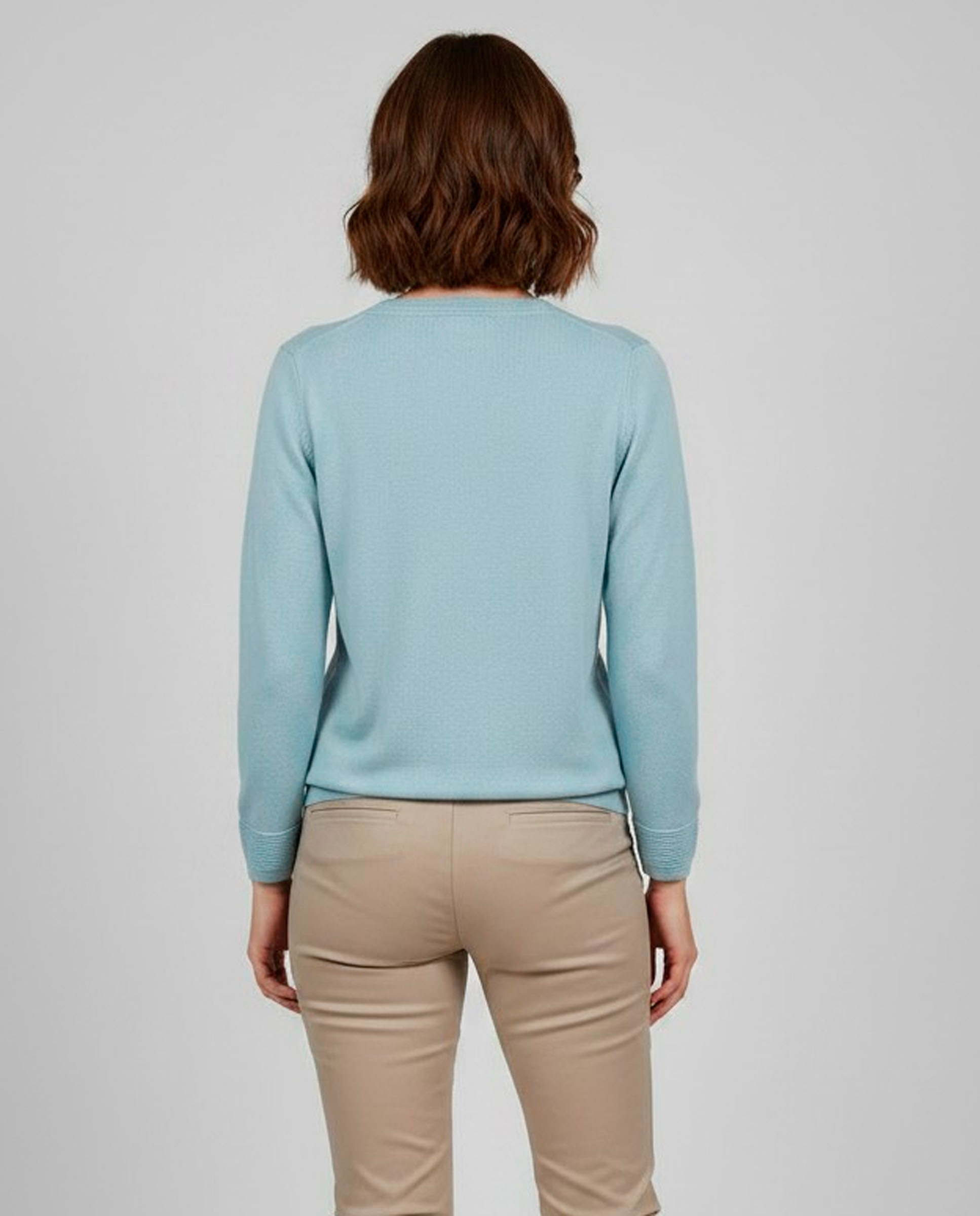 Jersey de mujer manga larga liso - Zermatt - Azul claro Azul claro-2