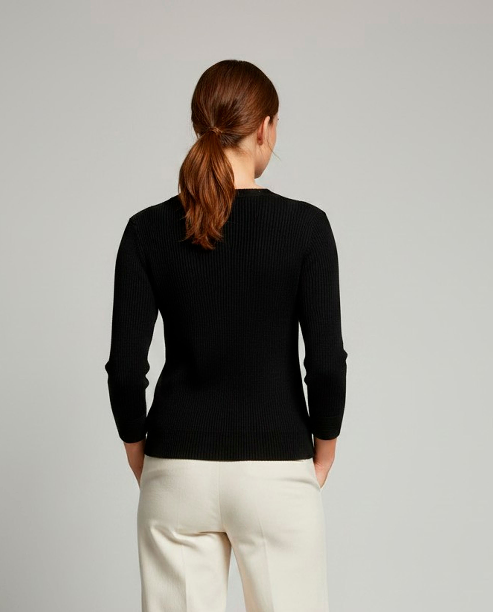 Jersey de mujer manga larga liso - Zermatt - Negro Negro-2