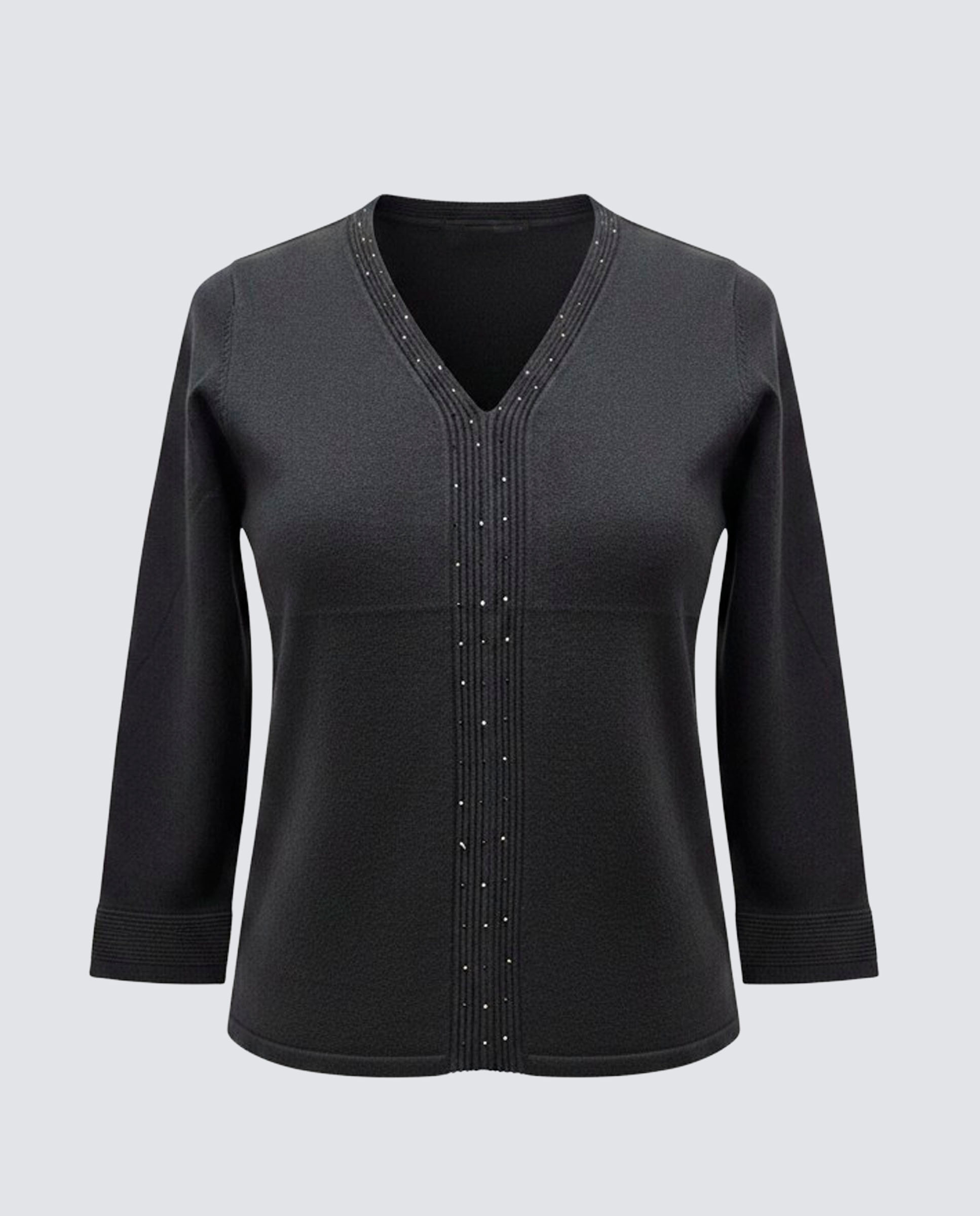 Jersey de mujer manga larga liso - Zermatt - Negro Negro-4