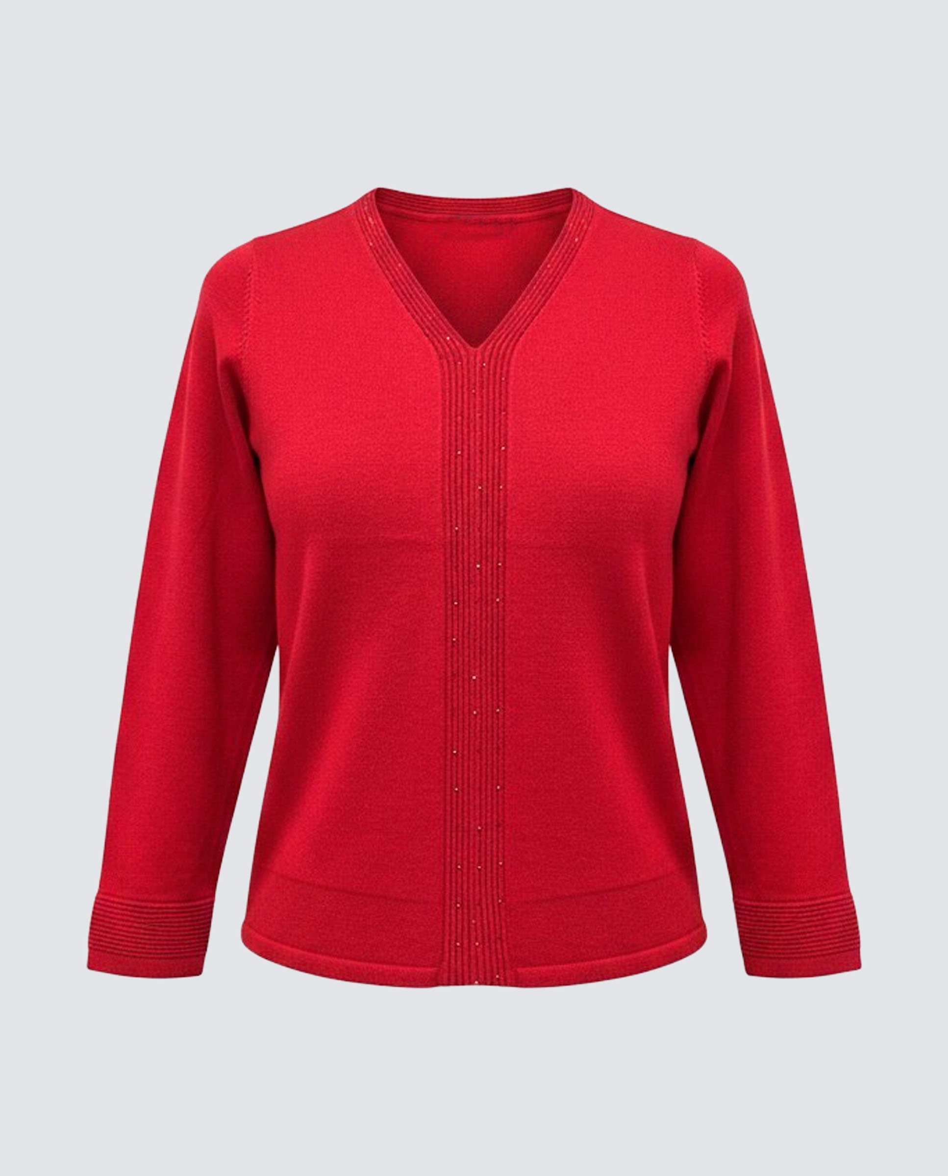 Jersey de mujer manga larga liso - Zermatt - Rojo Rojo-4