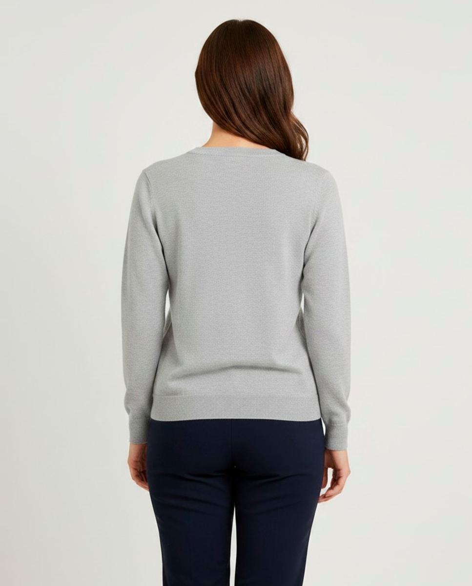 Jersey de mujer manga larga liso - Zermatt - Gris Gris-2