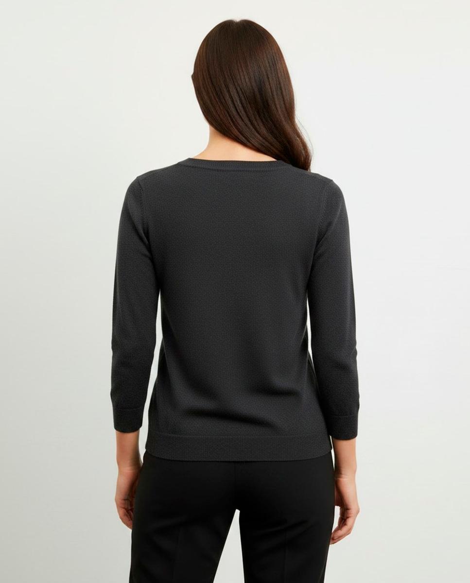 Jersey de mujer manga larga liso - Zermatt - Negro Negro-2
