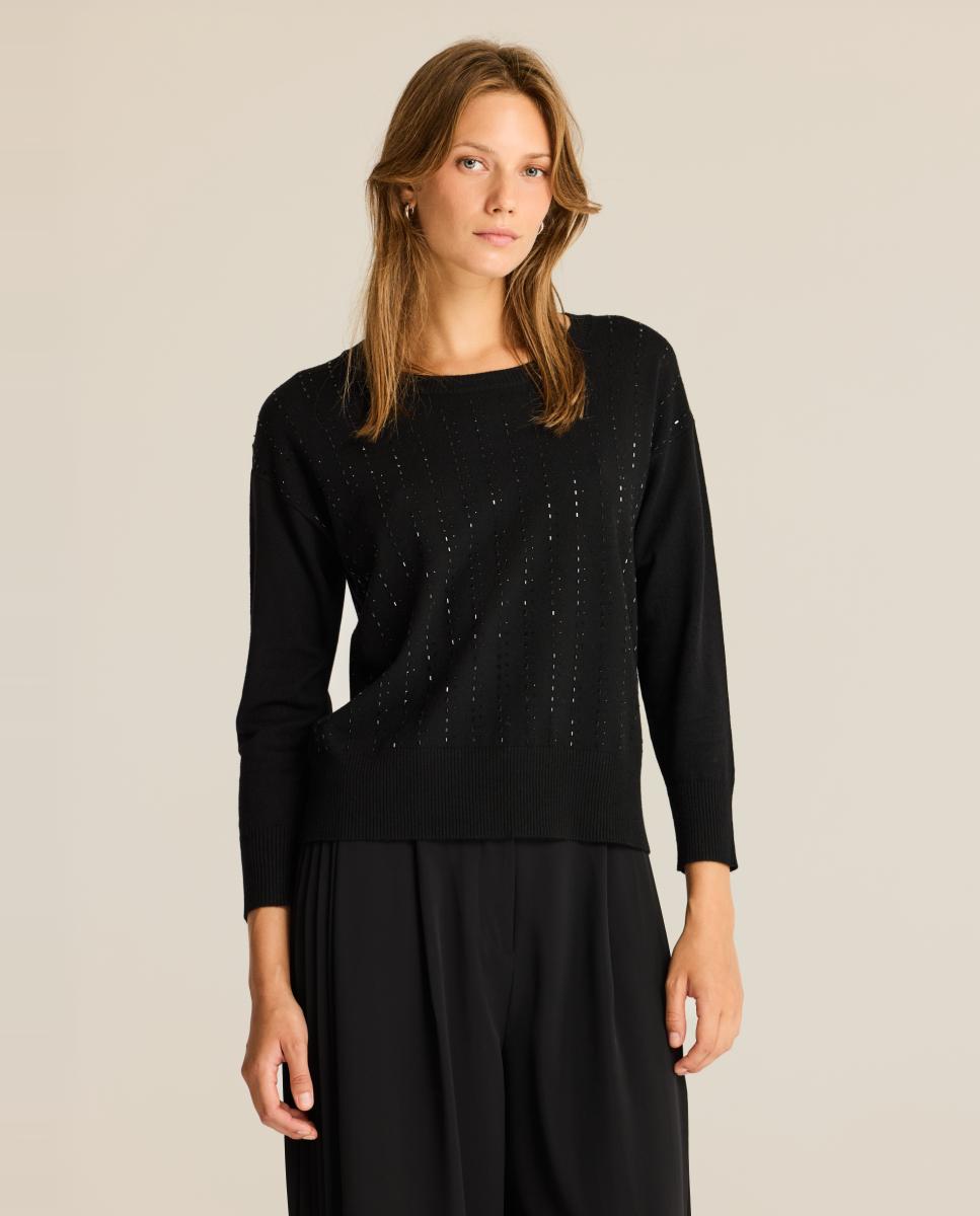 Jersey de mujer detalle hotfix - Escorpion - Negro Negro-1