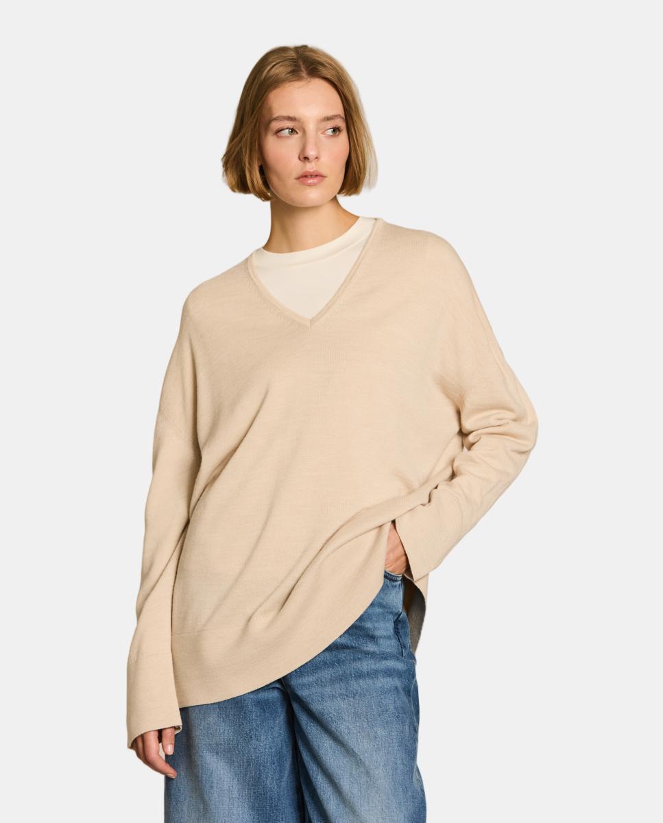 Imagen 1 de Jersey de mujer punto holgado - Escorpion - Beige Beige