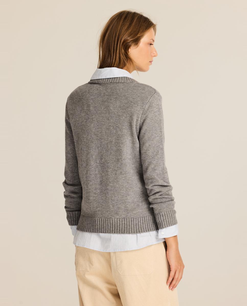 Jersey de mujer punto trenzado - Escorpion - Gris Gris-2