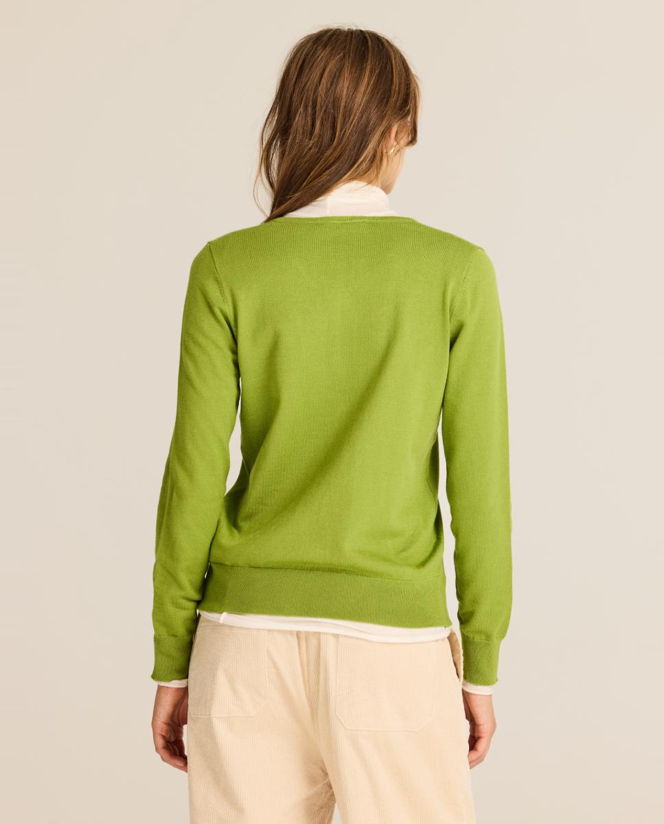 Jersey de mujer viscosa pico - Escorpion - Verde claro Verde claro-2