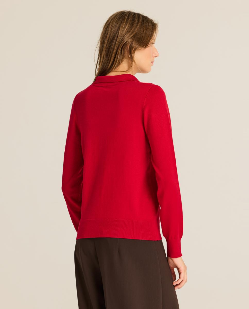 Imagen 2 de Polo de mujer punto viscosa - Escorpion - Rojo Rojo