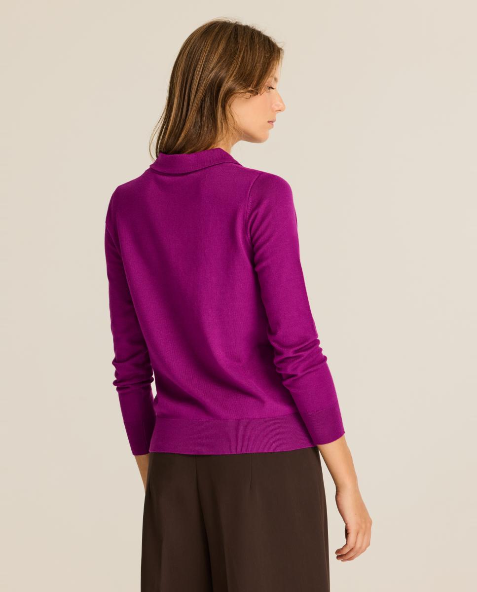 Imagen 2 de Polo de mujer punto viscosa - Escorpion - Lila Lila