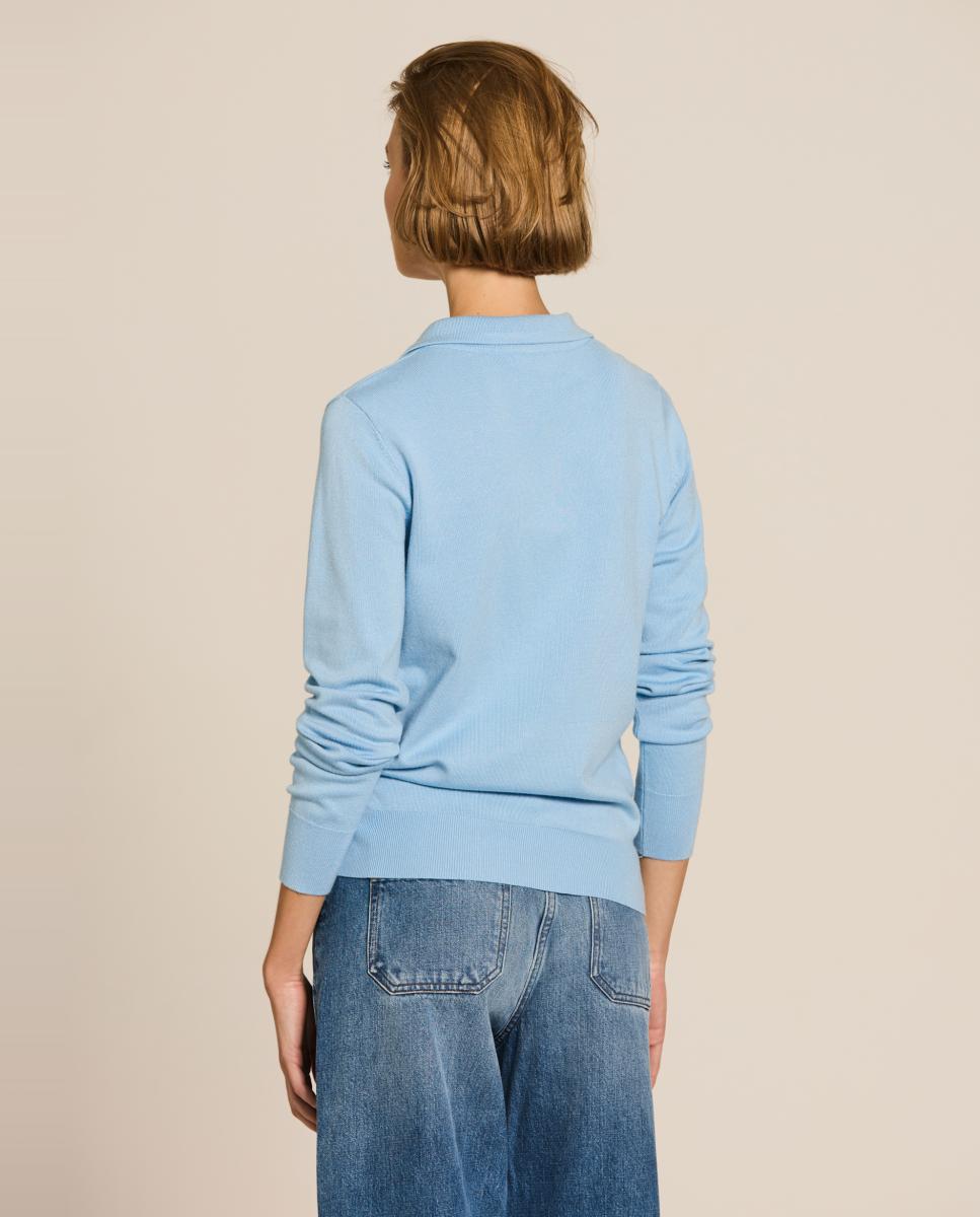 Imagen 2 de Polo de mujer punto viscosa - Escorpion - Azul claro Azul claro