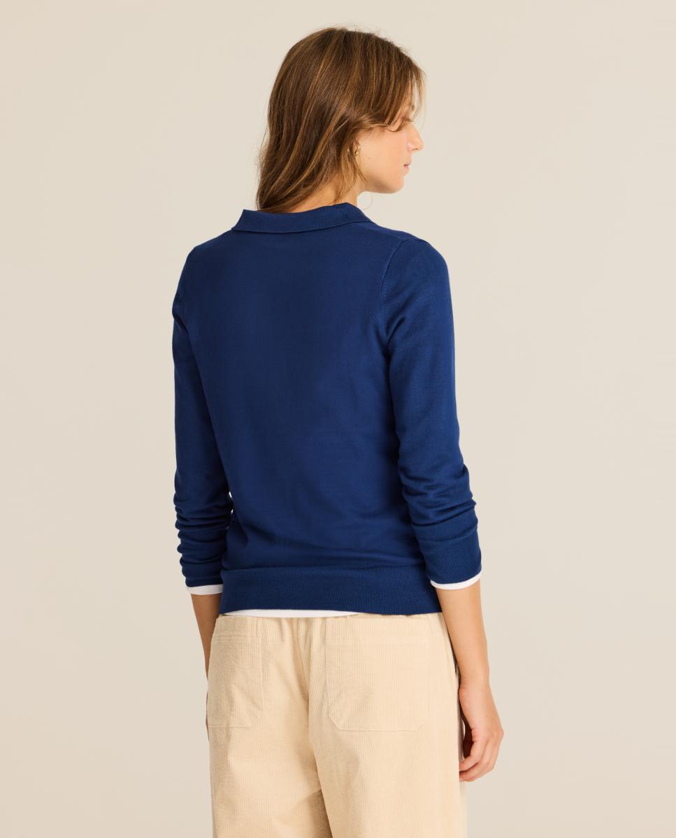 Imagen 2 de Polo de mujer punto viscosa - Escorpion - Azul marino Azul marino