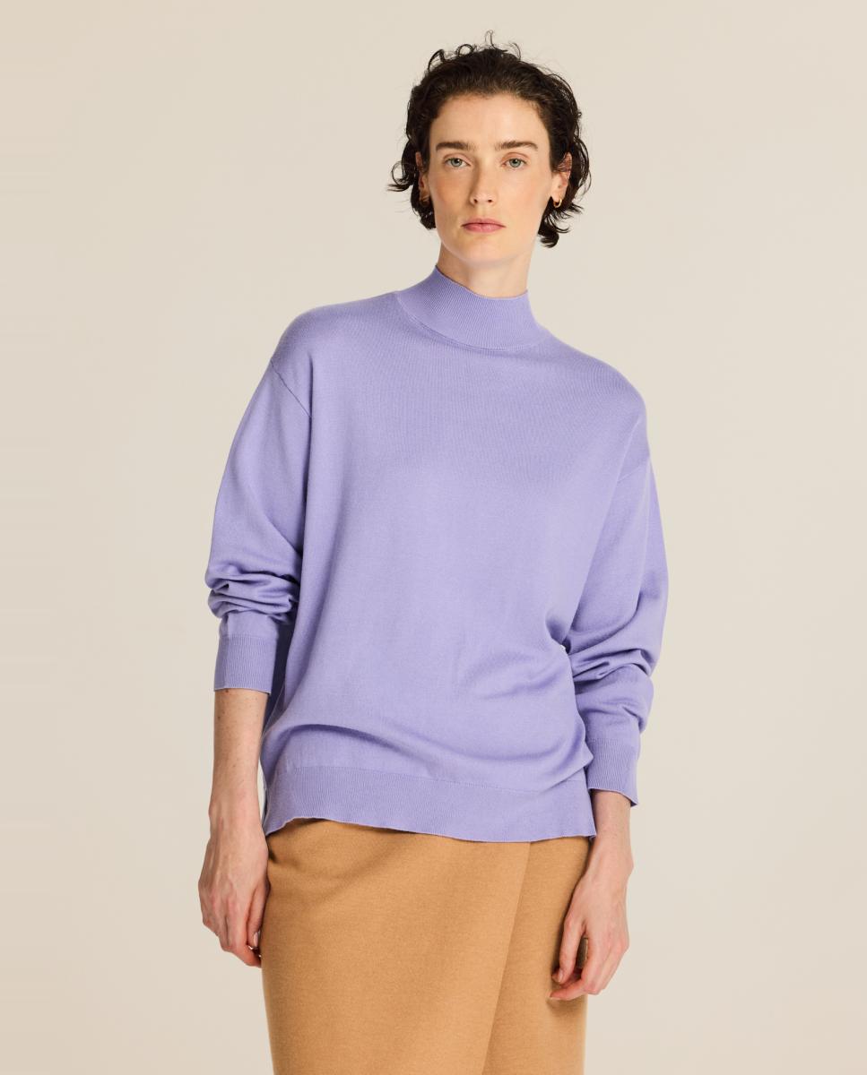 Jersey de mujer viscosa perkins - Escorpion - Lila Lila-1