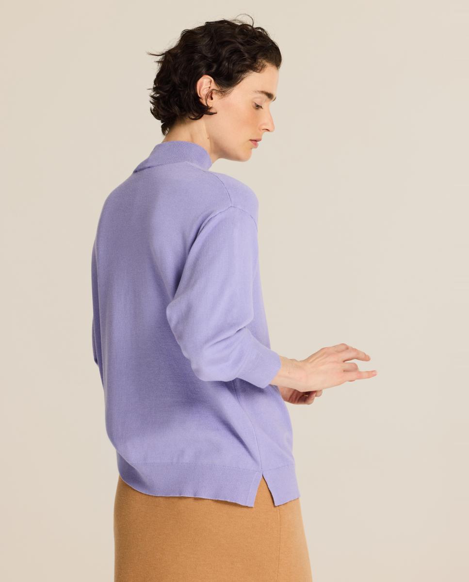 Jersey de mujer viscosa perkins - Escorpion - Lila Lila-2