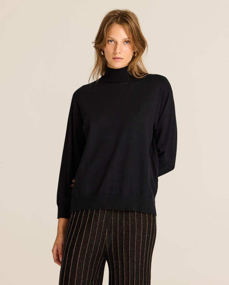 Jersey de mujer viscosa perkins - Escorpion - Negro Negro-1