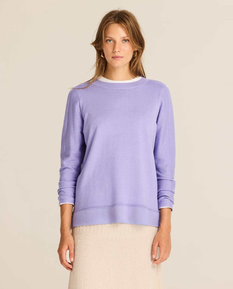 Jersey de mujer detalle hombros - Escorpion - Lila Lila-1